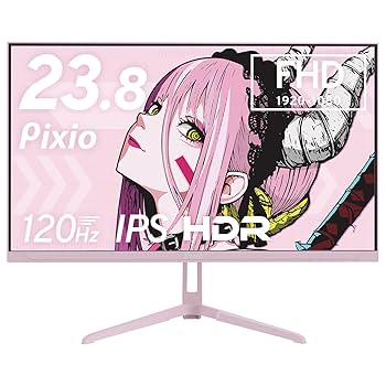 Pixio PX248 Wave Pastel Pink ゲーミングモニター px248wavek_2508.jpg?v=1756353752